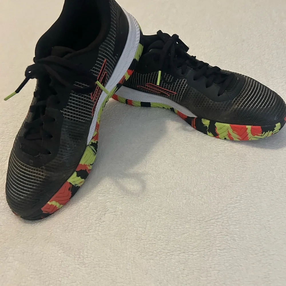 Skechers Black and Lime Pickleball Shoes - Picture 1 of 5